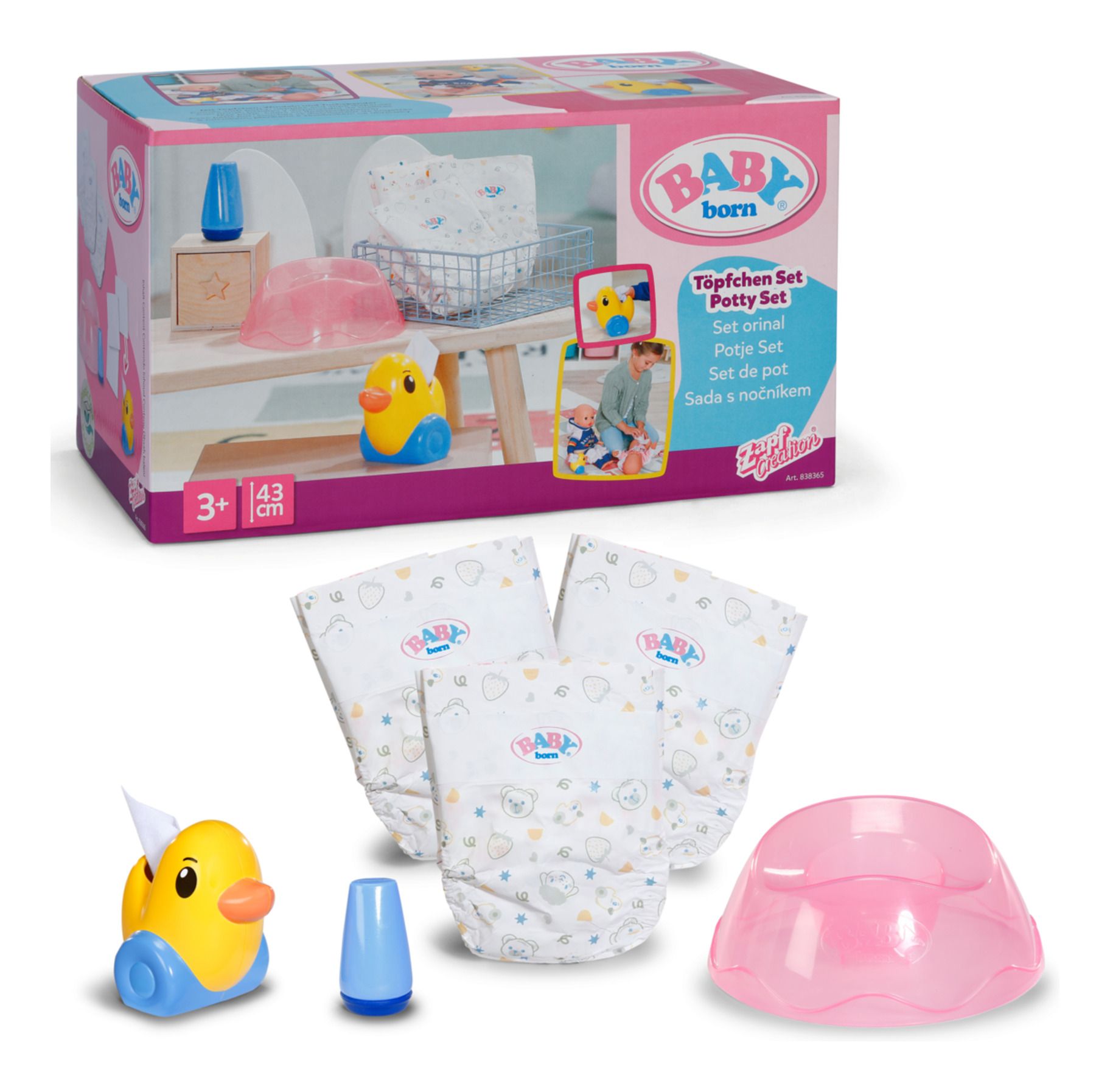 BABY BORN 838365 POTTY SET