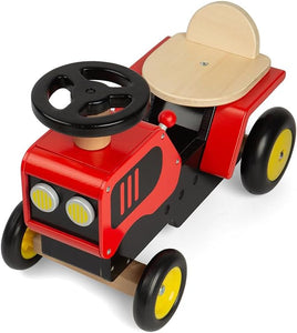 BIGJIGS BJ36015 WOODEN RIDE ON TRACTOR