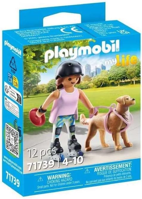PLAYMOBIL 71739 MY LIFE SKATER WITH RETRIEVER