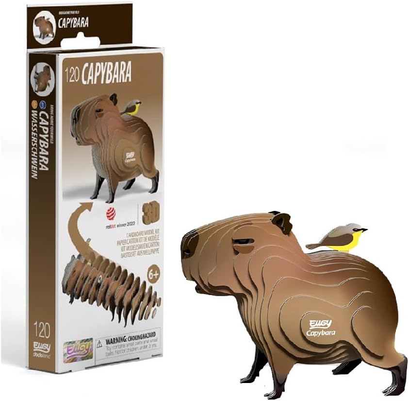 EUGY D5090 CAPYBARA 3D CARDBOARD MODEL KIT