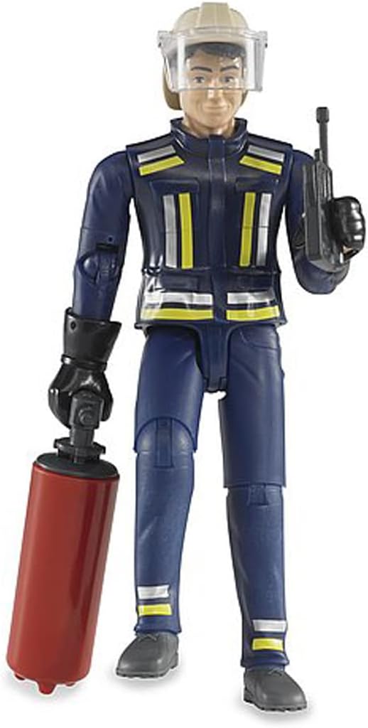 BRUDER 60100 FIRE FIGHTER FIGURE WITH ACCESSORIES