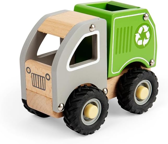 BIGJIGS 36030 WOODEN RECYCLING TRUCK