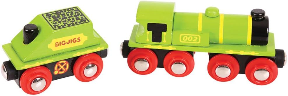 BIGJIGS RAIL BJT419 WOODEN BIG GREEN ENGINE