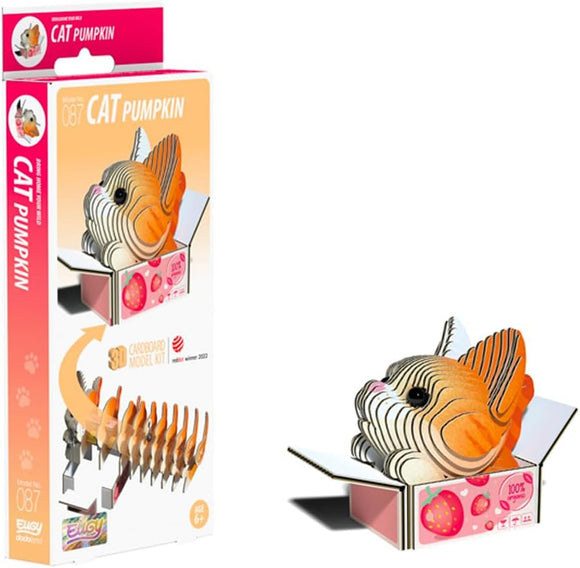 EUGY DC002 CAT PUMPKIN 3D CARDBOARD MODEL KIT