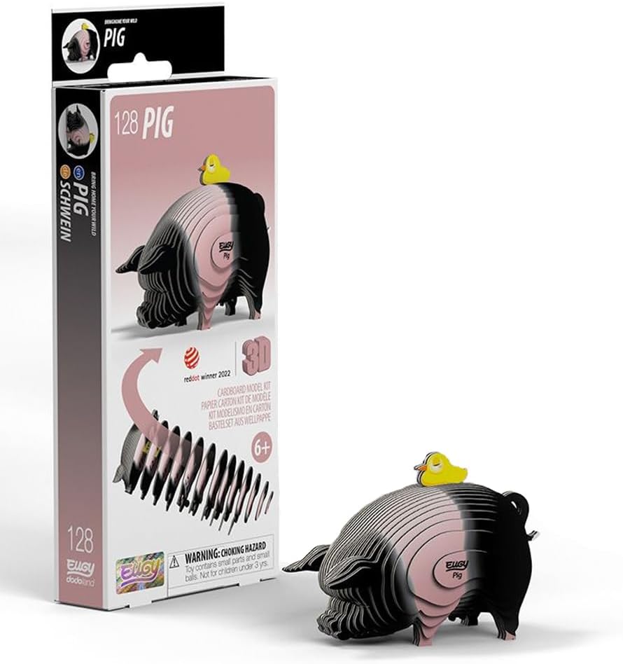 EUGY D5098 PIG 3D CARDBOARD MODEL KIT