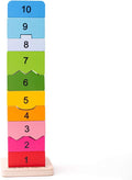 BIGJIGS BB107 WOODEN NUMBER TOWER