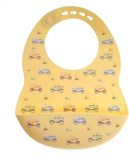 ZIGGLE SIL6406 SILICONE CATCH IT BIB LANDROVERS