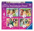 RAVENSBURGER 03156 DISNEY PRINCESS 4 IN A BOX JIGSAW PUZZLES