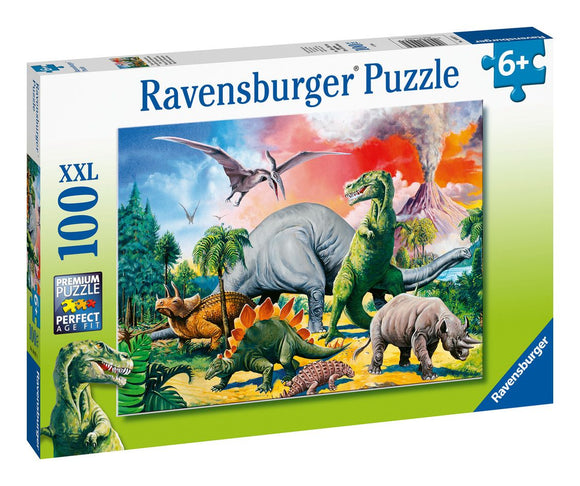 RAVENSBURGER 10957 AMONG THE DINOSAURS 100 XXL PIECE JIGSAW PUZZLE