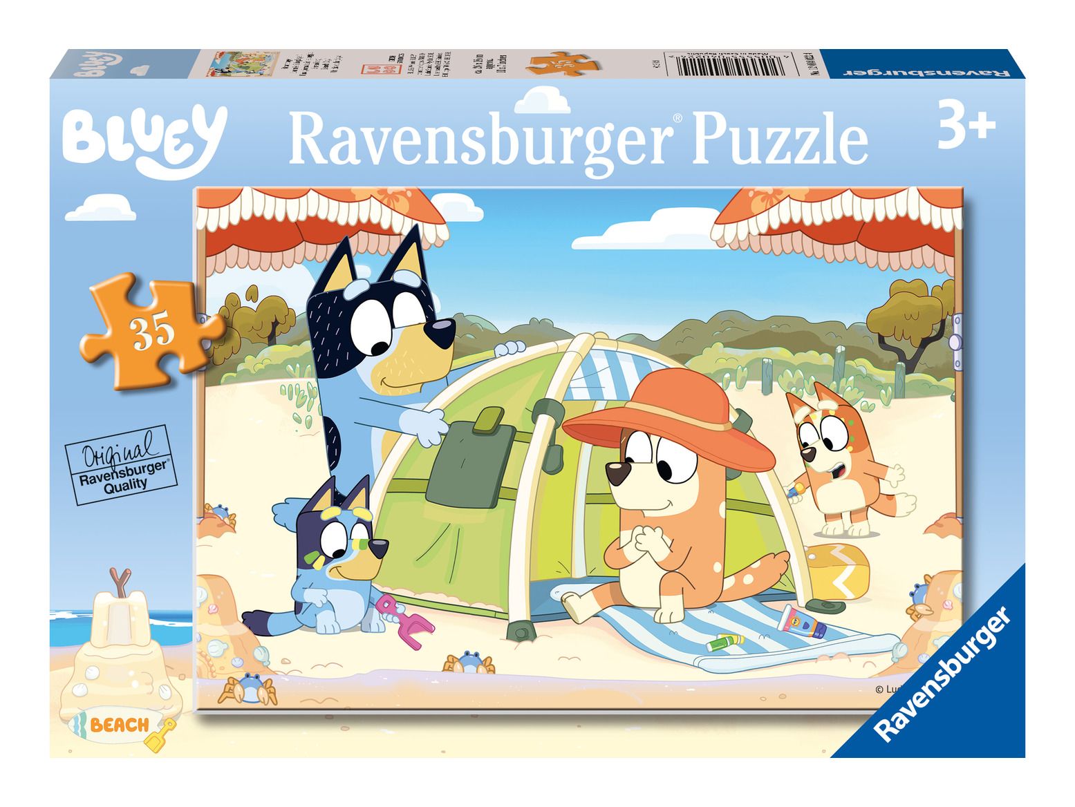 RAVENSBURGER 04022 BLUEY BEACH 35 PIECE PUZZLE