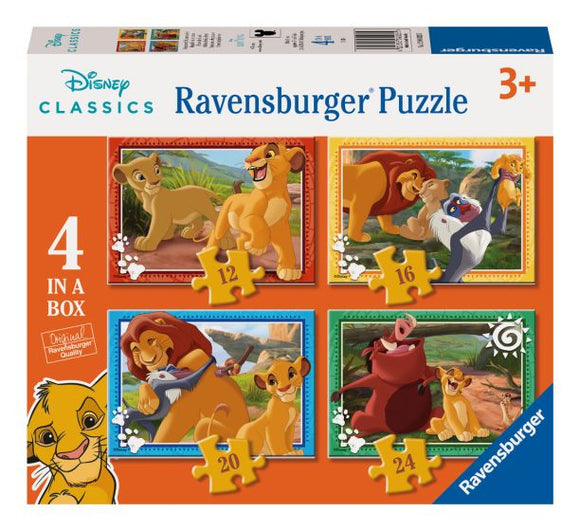 RAVENSBURGER 04025 THE LION KING 4 IN A BOX JIGSAW PUZZLES