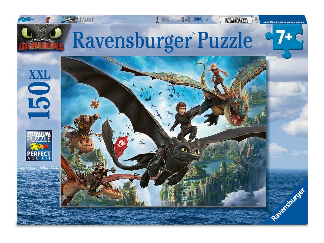 RAVENSBURGER 04141 HOW TO TRAIN YOUR DRAGON 150PCS XXL JIGSAW PUZZLE