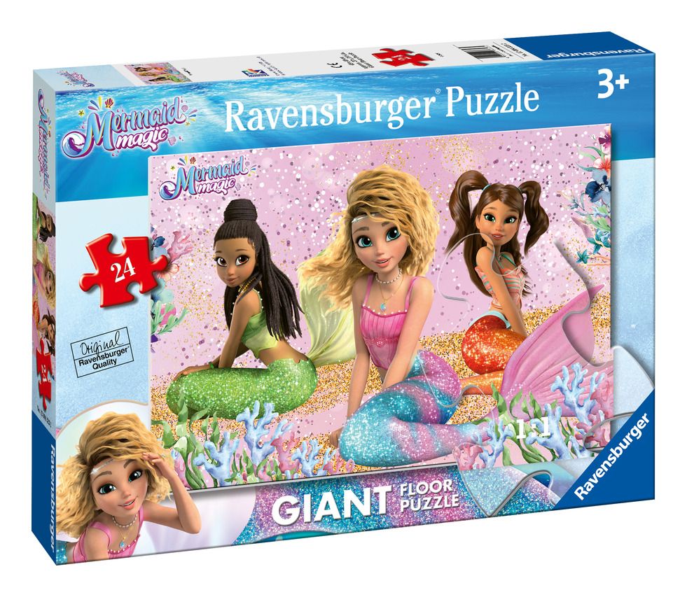 RAVENSBURGER 04323 MERMAID MAGIC GIANT 24 PIECE FLOOR PUZZLE