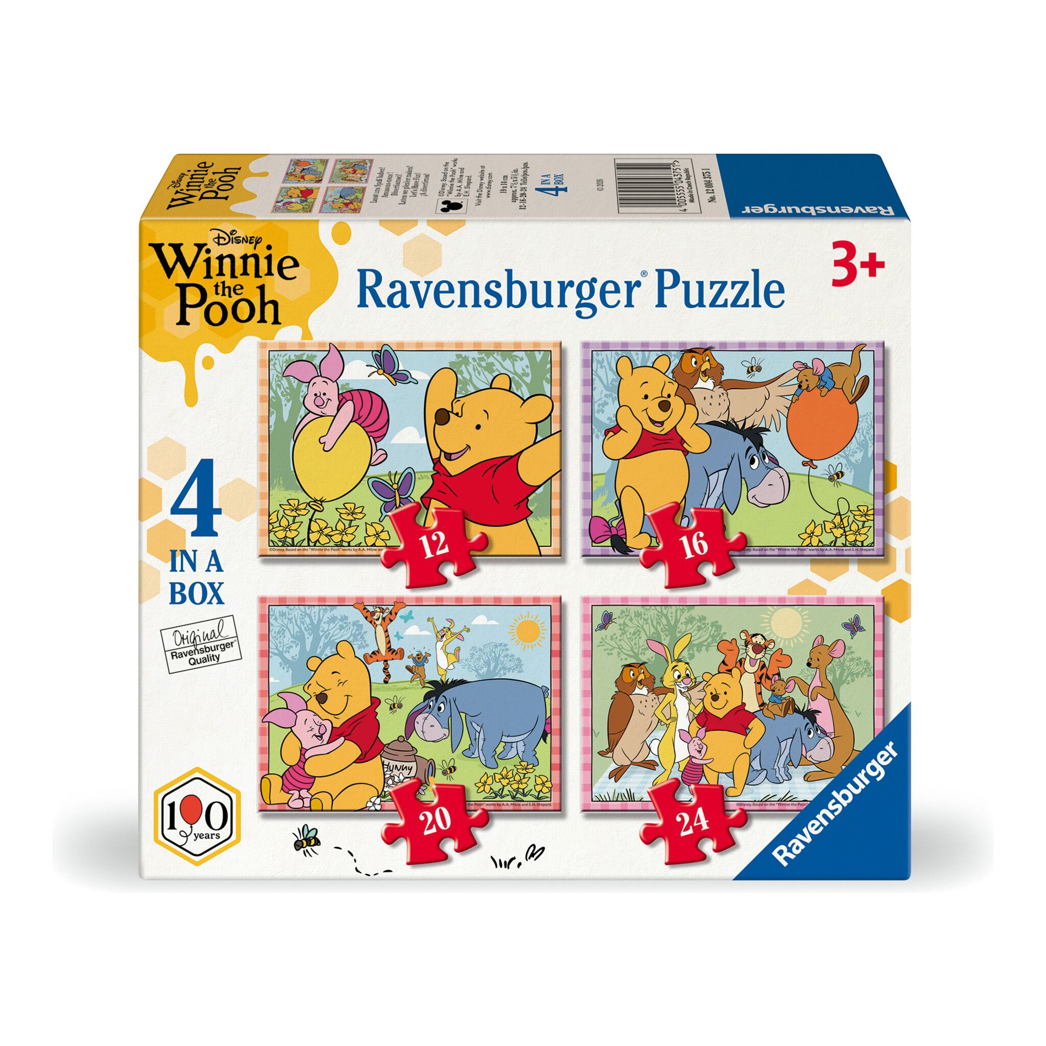RAVENSBURGER DISNEY WINNIE THE POOH 4 IN A BOX PUZZLE