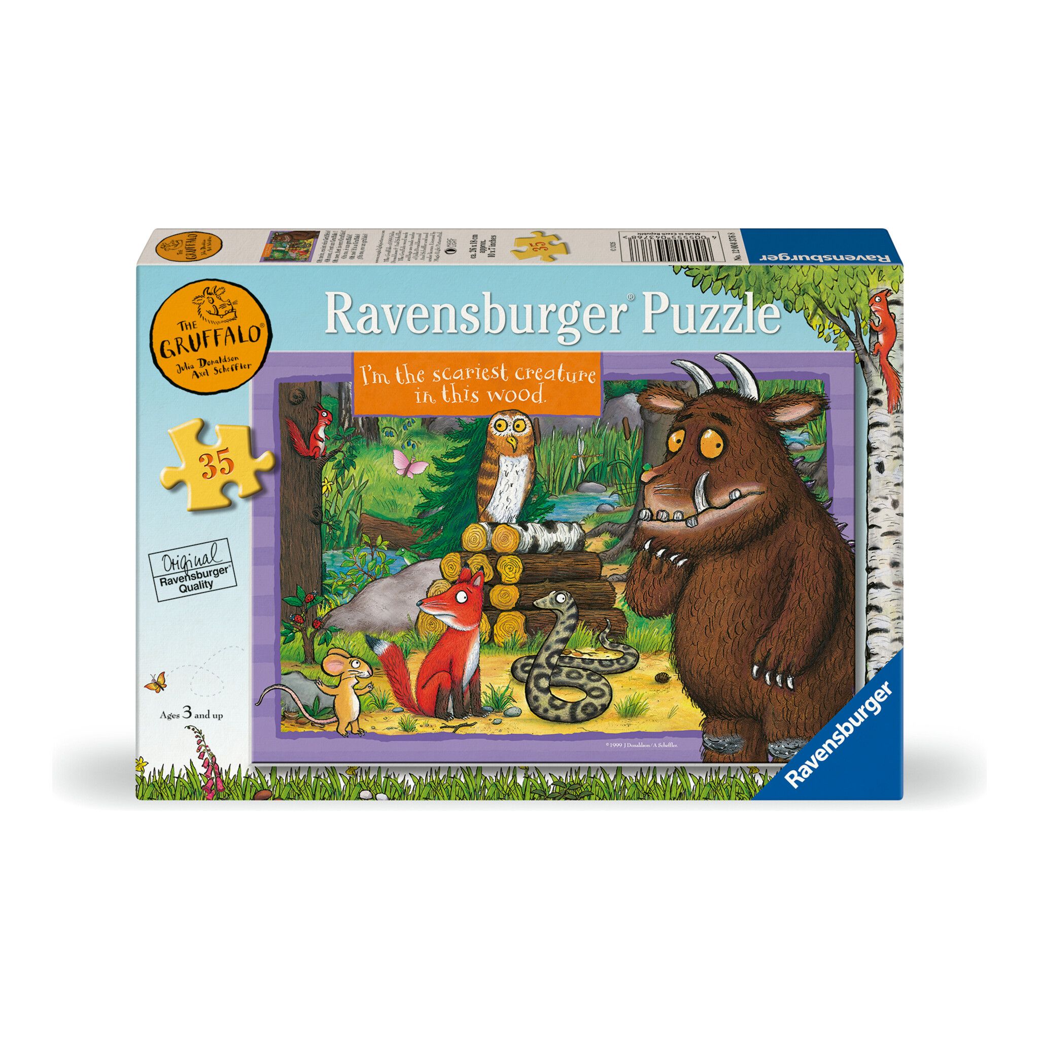 RAVENSBURGER THE GRUFFALO IM THE SCARIEST CREATURE IN THIS WOODS 35PCS PUZZLE