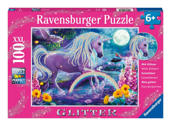 RAVENSBURGER 12980 GLITTER UNICORN 100 XXL PIECE JIGSAW PUZZLE