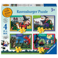 RAVENSBURGER 03131 ROOM ON THE BROOM 4 IN A BOX JIGSAW PUZZLES