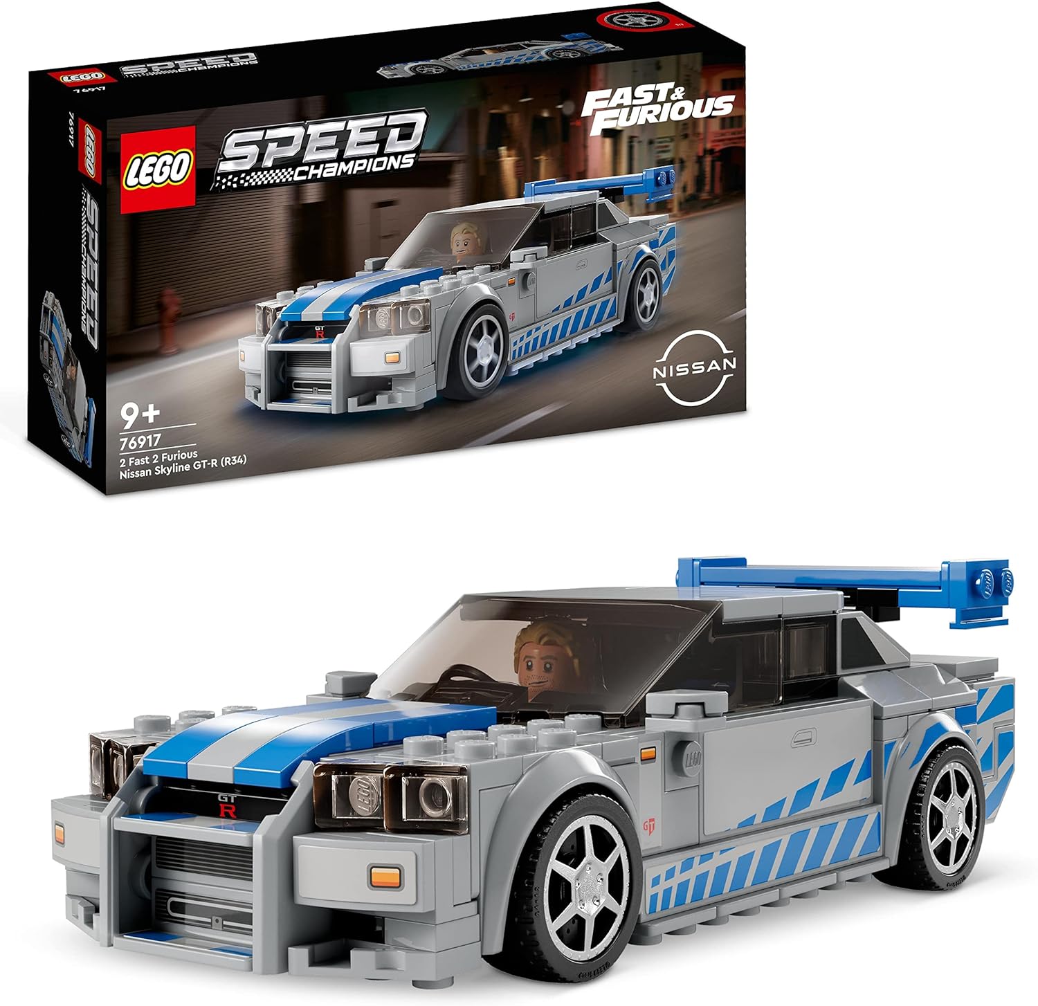 LEGO 76917 SPEED CHAMPIONS 2 FAST 2 FURIOUS NISSAN SKYLINE GT-R (R34)