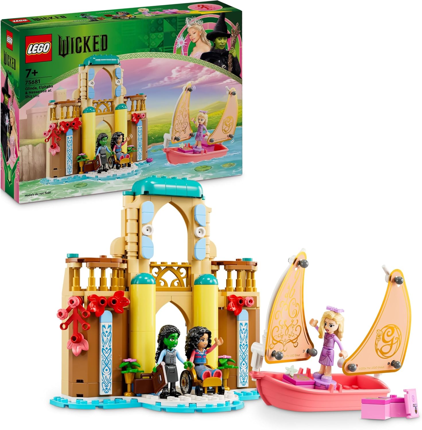 LEGO 75681 WICKED GLINDA, ELPHABA & NESSAROSE AT SHIZ UNI