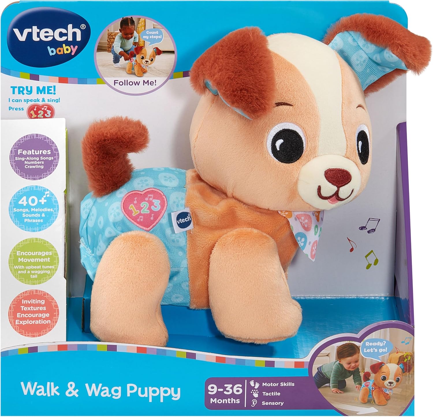 VTECH 579303 WALK AND WAG PUPPY