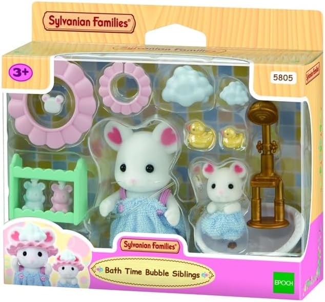 SYLVANIAN 5805 BATH TIME BUBBLE SIBLINGS