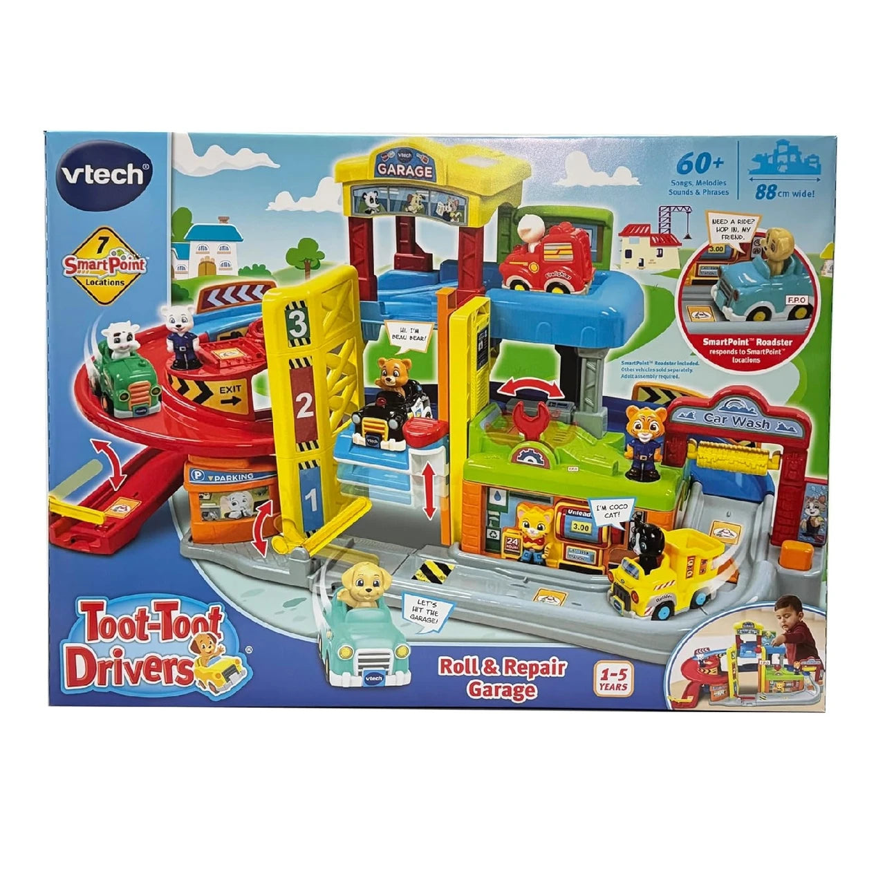 VTECH 589203 TOOT TOOT DRIVERS ROLL AND REPAIR GARAGE