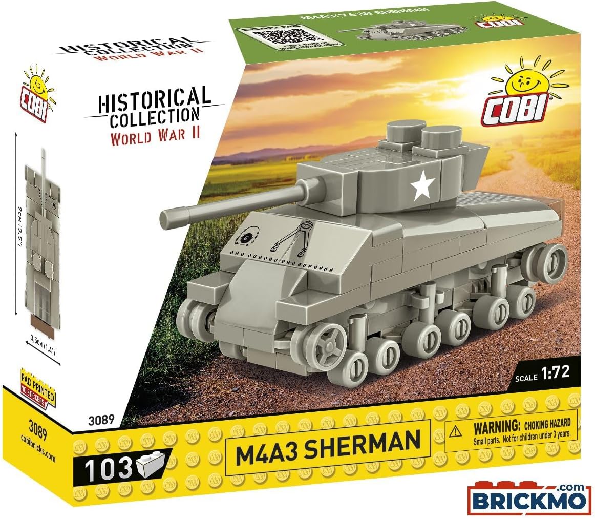 COBI 3089 M4A3 SHERMAN TANK 1:72