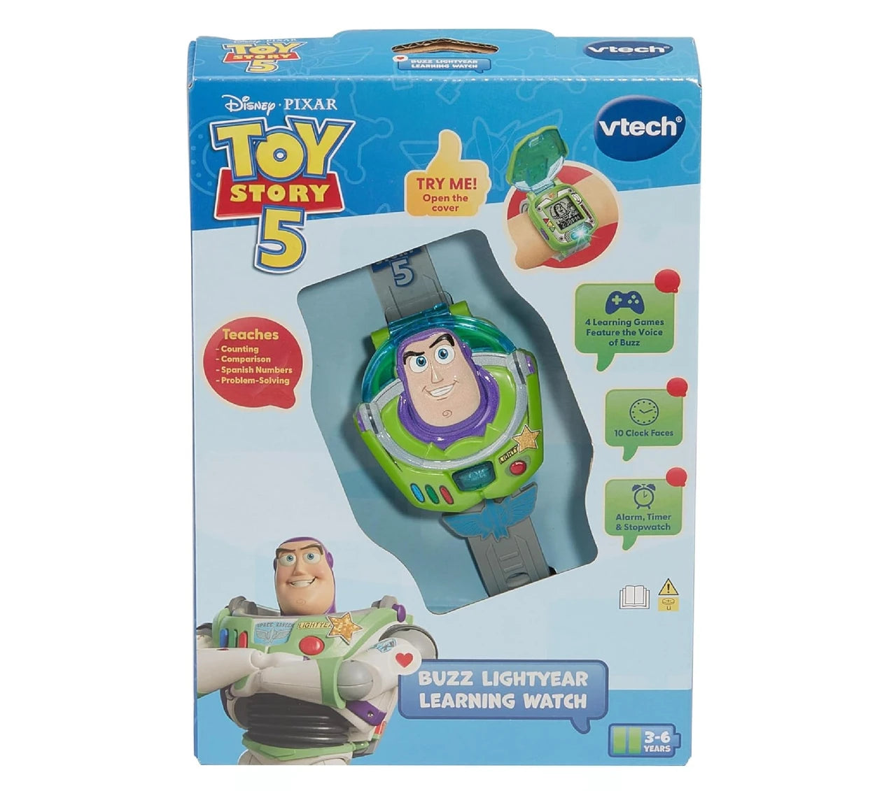 VTECH 591903 TOY STORY BUZZ LEARNING WATCH