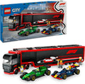 LEGO 60445 CITY FORMULA 1 TRUCK WITH RB20 & AMR24 F1 CARS