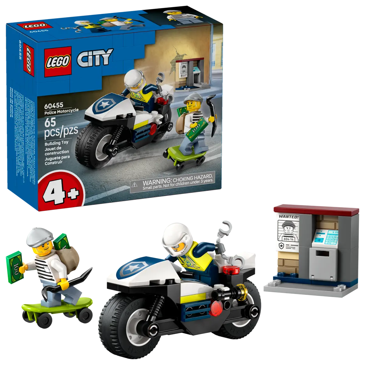 LEGO CITY 60455 POLICE MOTORCYCLE CHASE