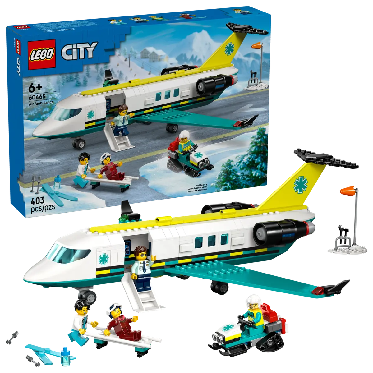 LEGO CITY 60465 EMERGENCY AIR AMBULANCE AIRPLANE
