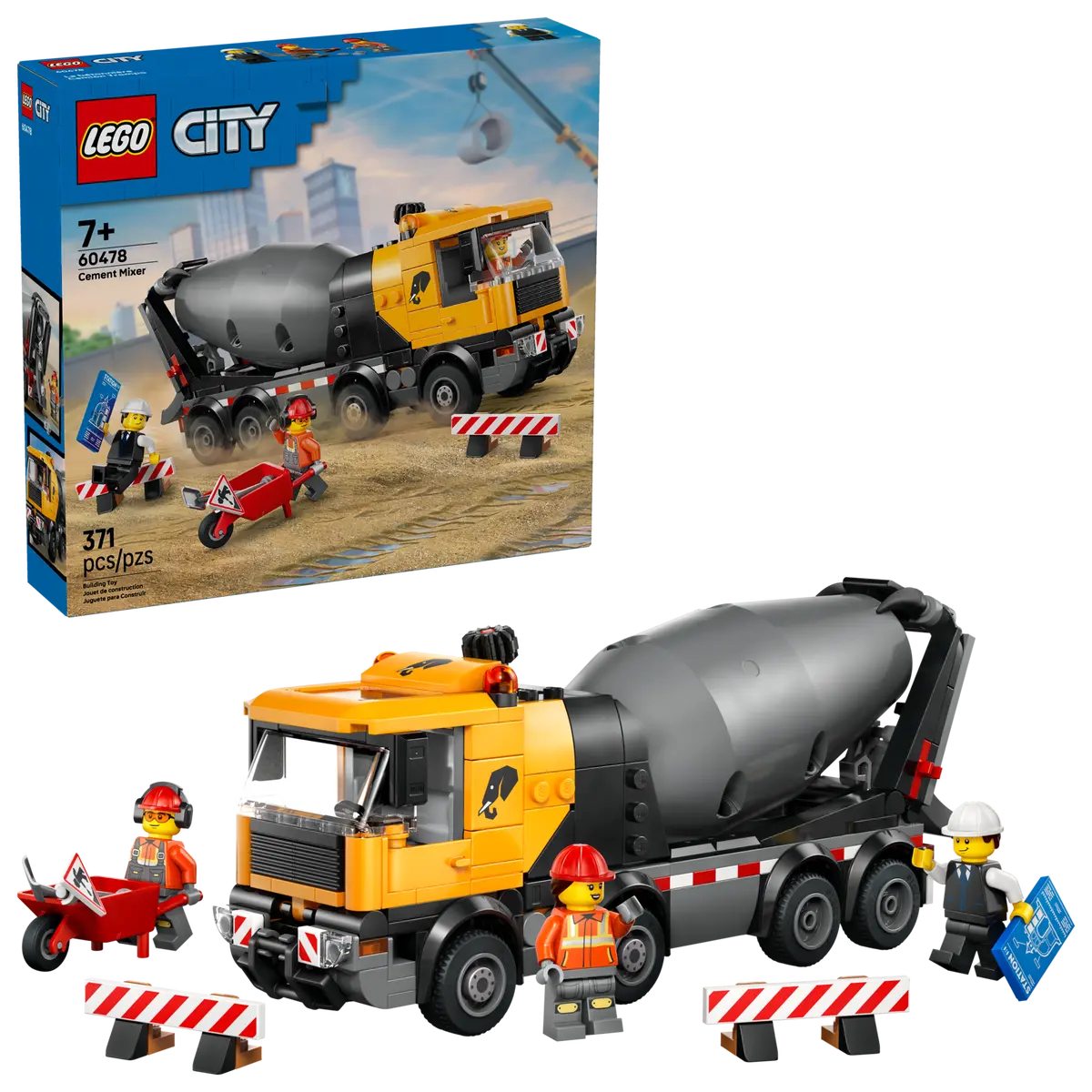 LEGO CITY 60478 CEMENT MIXER TRUCK