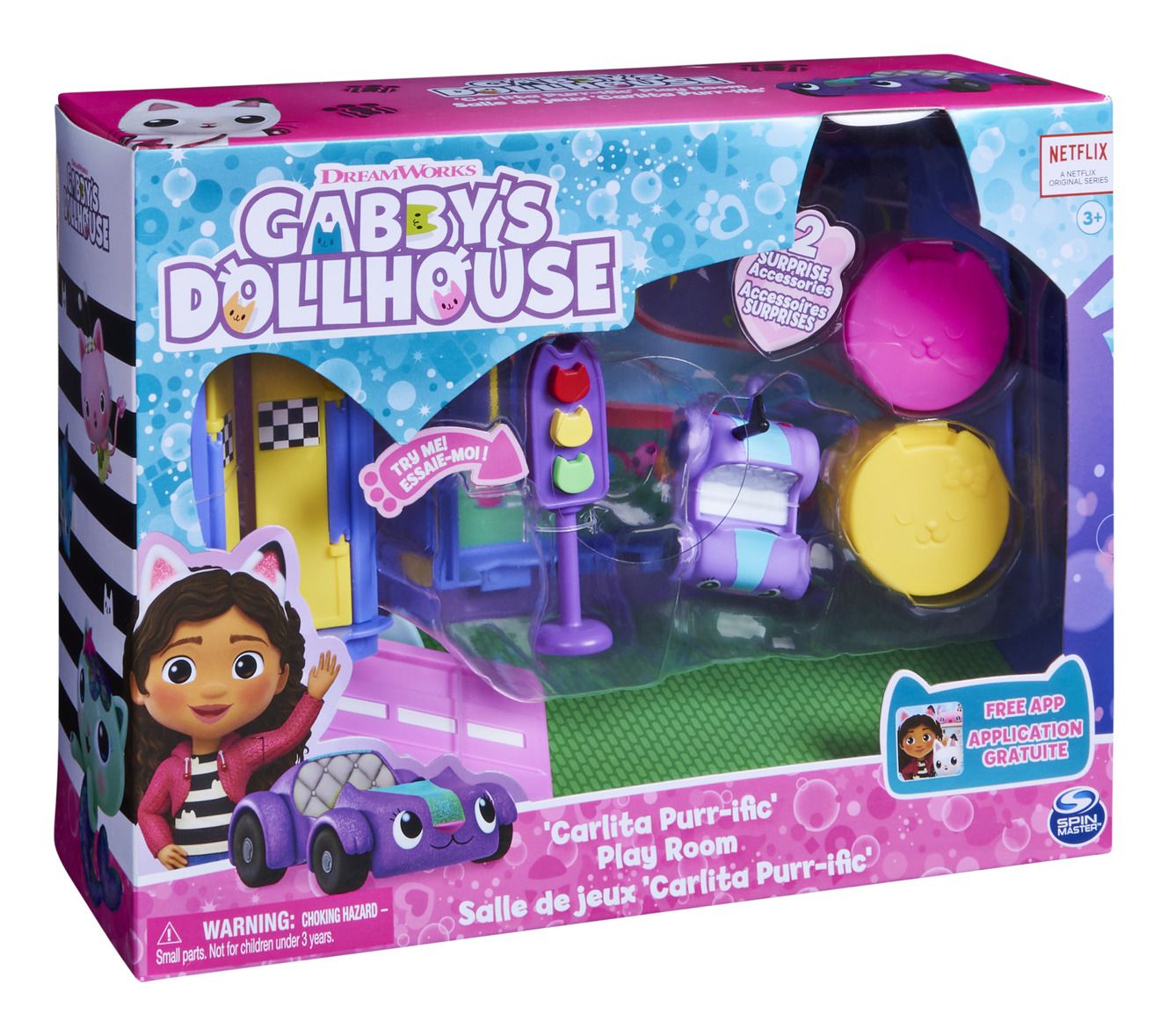 GABBYS DOLLHOUSE 6064149 'CARLITA PURR-IFIC' PLAY ROOM