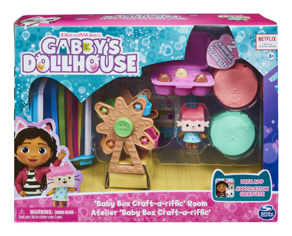 GABBYS DOLLHOUSE 6064151 'BABY BOX CRAFT-A-RIFFIC' ROOM PLAYSET