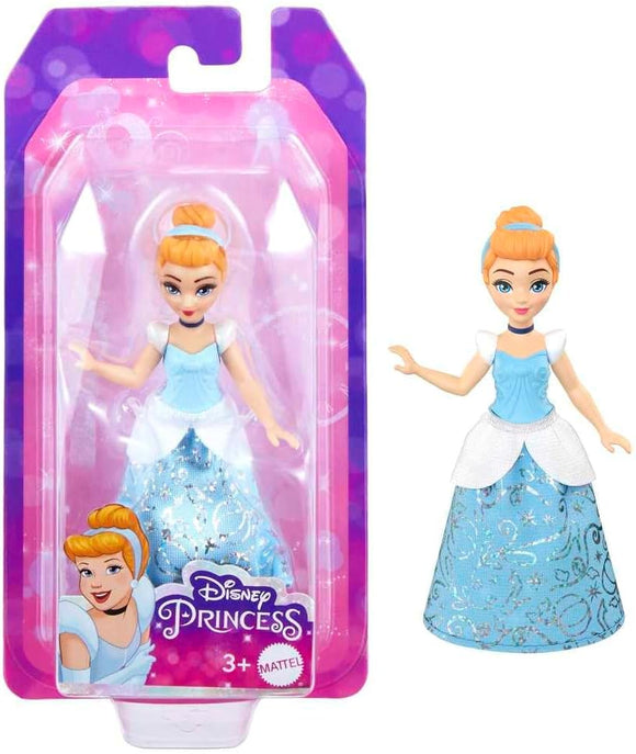 DISNEY PRINCESS HLW73 RAPUNZELCINDERELLA SMALL 9CM DOLL