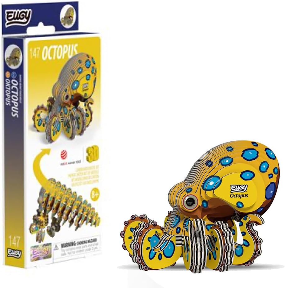 EUGY D5125 OCTOPUS 3D CARDBOARD MODEL KIT
