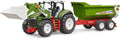 BURAGO 03452 ROADMAX TRACTOR WITH FRONT LOADER AND TRAILER