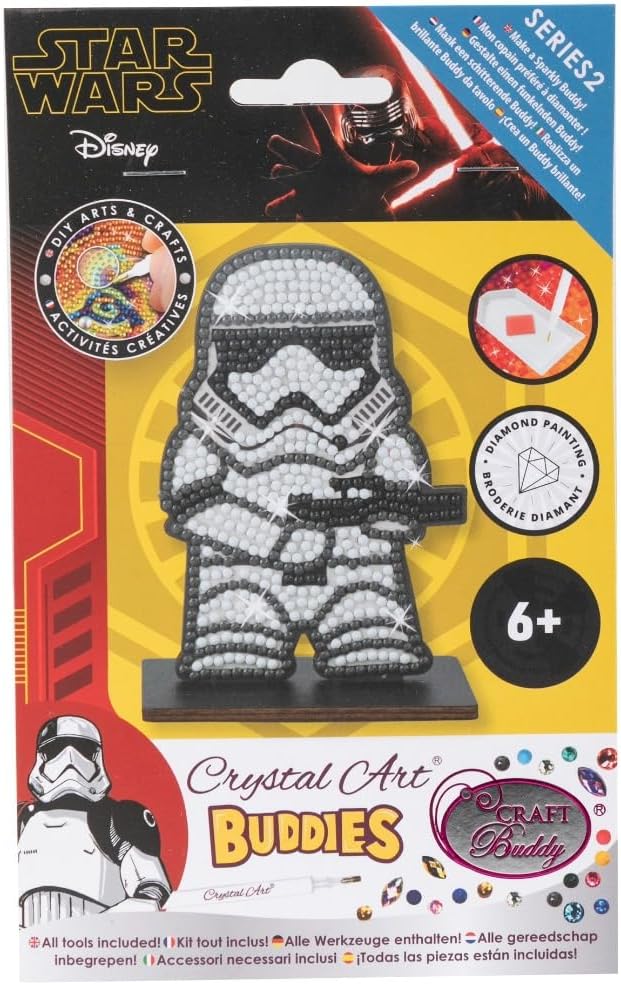 CRAFT BUDDY CAFGR-SWS011 DISNEY STAR WARS STORMTROOPER CRYSTAL ART BUDDIES