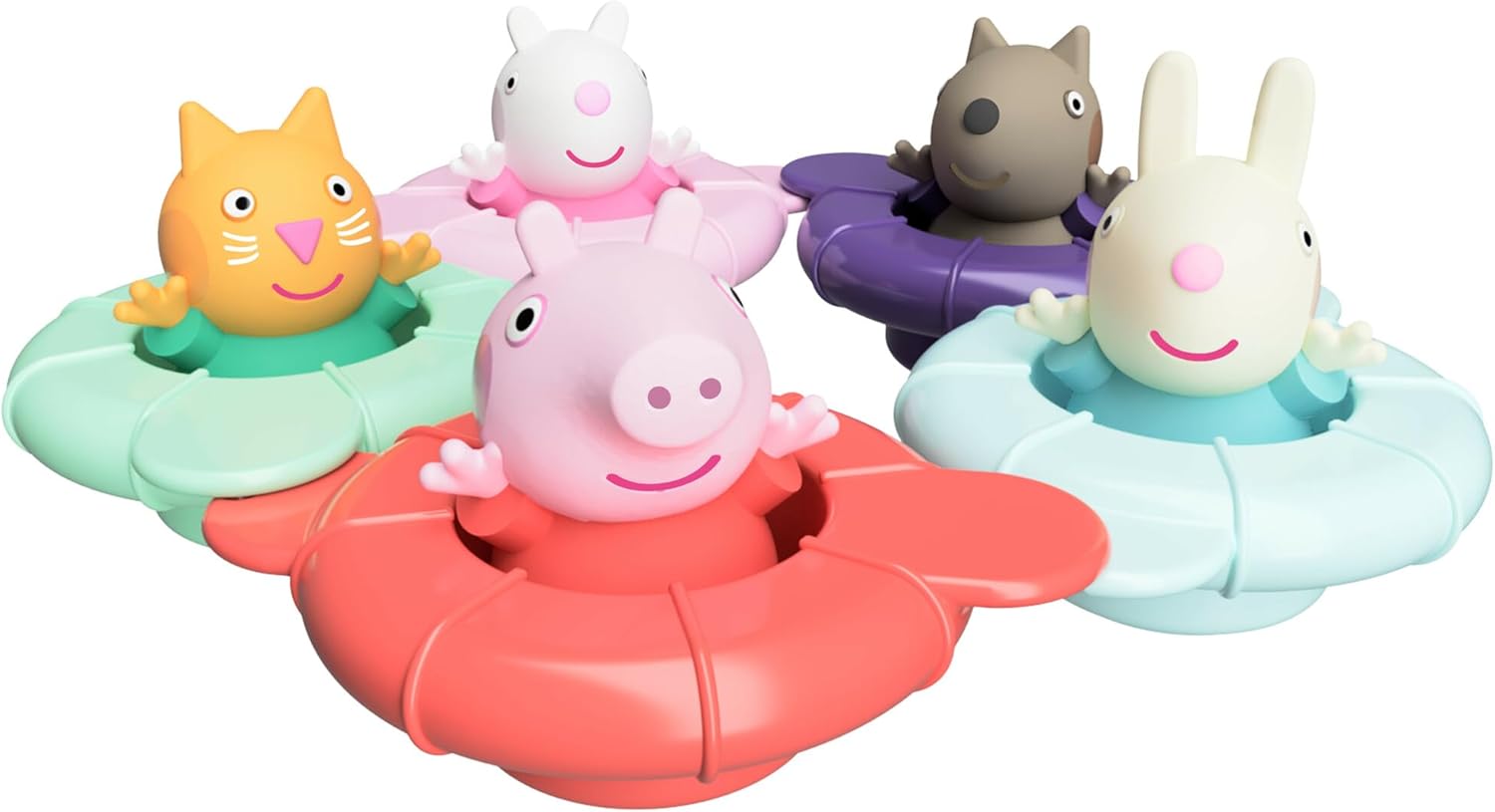 TOMY TOOMIES PEPPA PIG PEPPAS POOL PARTY BATH TOY