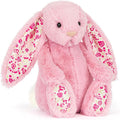 JELLYCAT BAS3ROSE BLUSHKIN BLOSSOM LUXE BUNNY