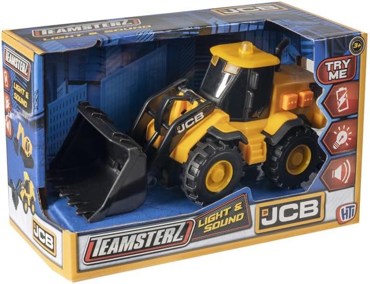 TEAMSTERZ 1416620 JCB WHEEL LOADER WITH LIGHTS AND SOUNDS