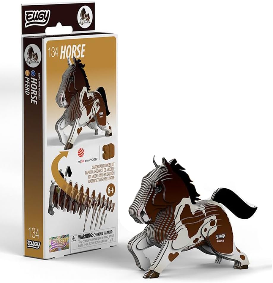EUGY D5100 HORSE 3D CARDBOARD MODEL KIT