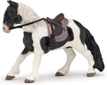 PAPO 51117 PIEBALD PONY WITH SADDLE