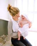 Cuddledry Handsfree Bamboo Baby Towel White