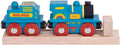BIGJIGS RAIL BJT411 WOODEN BLUE ABC ENGINE