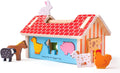 BIGJIGS BB108 WOODEN FARMHOUSE SHAPE SORTER