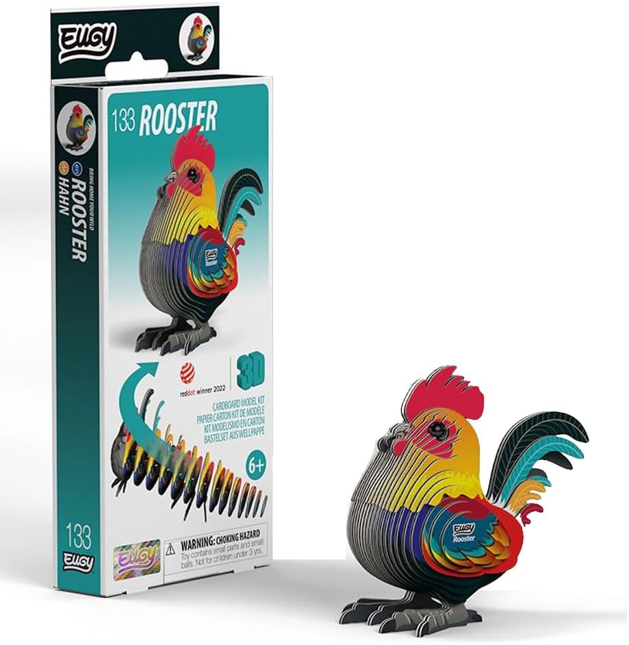 EUGY D5101 ROOSTER 3D CARDBOARD MODEL KIT