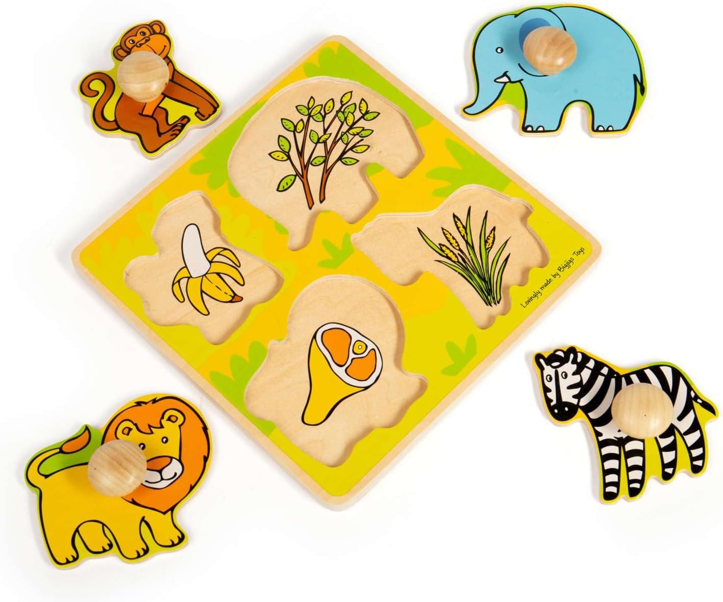 BIGJIGS BJ521 MY FIRST PEG PUZZLE SAFARI