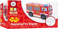 BIGJIGS BB126 WOODEN STACKING FIRE ENGINE