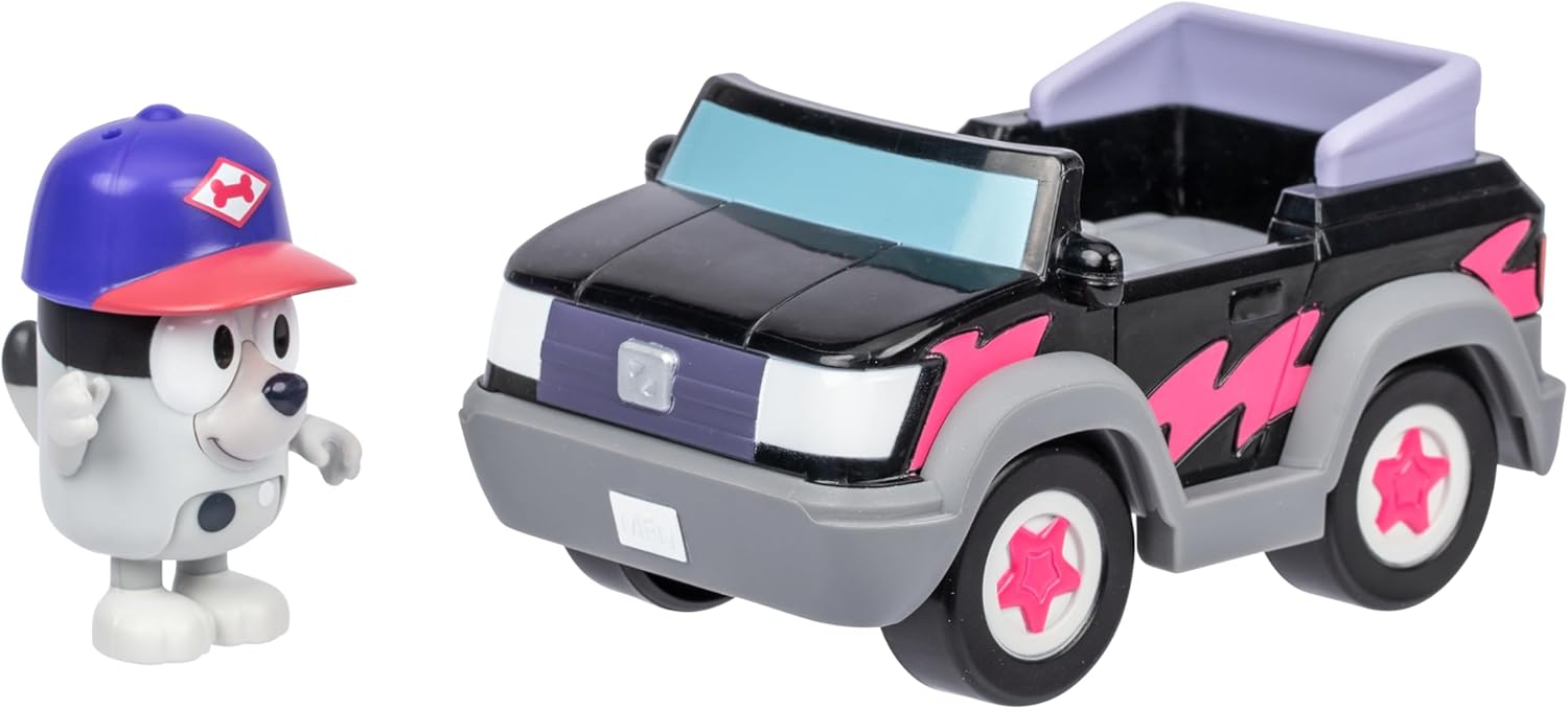 BLUEY 17672 PIZZA GIRLS VEHICLE WITH MUFFIN
